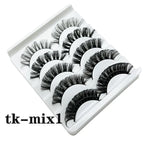 Strip Lashes 10-pairs Fluffy Mink Lashes 3D False Volume Eyelashes nowadaysfashion