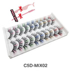 Strip Lashes 10-pairs Fluffy Mink Lashes 3D False Volume Eyelashes nowadaysfashion