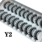 Strip Lashes 10-pairs Fluffy Mink Lashes 3D False Volume Eyelashes nowadaysfashion