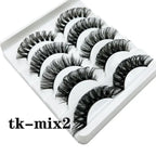 Strip Lashes 10-pairs Fluffy Mink Lashes 3D False Volume Eyelashes nowadaysfashion