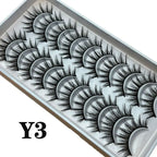 Strip Lashes 10-pairs Fluffy Mink Lashes 3D False Volume Eyelashes nowadaysfashion