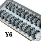 Strip Lashes 10-pairs Fluffy Mink Lashes 3D False Volume Eyelashes nowadaysfashion