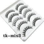 Strip Lashes 10-pairs Fluffy Mink Lashes 3D False Volume Eyelashes nowadaysfashion