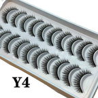 Strip Lashes 10-pairs Fluffy Mink Lashes 3D False Volume Eyelashes nowadaysfashion