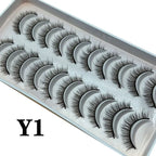 Strip Lashes 10-pairs Fluffy Mink Lashes 3D False Volume Eyelashes nowadaysfashion