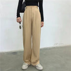 Striped Baggy Pants Women New High Waist Loose Straight Wide Leg Pants Female 2022 Summer nowadaysfashion