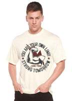 Strong Tomorrow Men's Bamboo Viscose/Organic Cotton Short Sleeve Graphic T-Shirt Spun Bamboo
