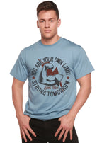 Strong Tomorrow Men's Bamboo Viscose/Organic Cotton Short Sleeve Graphic T-Shirt Spun Bamboo