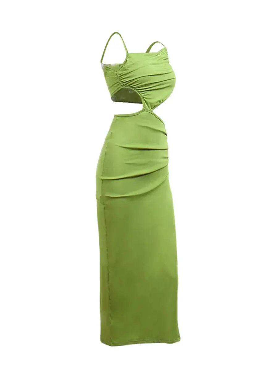 Summer Beach Casual Sexy Hollow Backless Tie Up Slip Dress - Blade & Thread