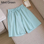 Summer Cotton Linen Loose Women's Shorts Casual Straight Short Pants Harajuku nowadaysfashion