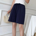 Summer Cotton Linen Loose Women's Shorts Casual Straight Short Pants Harajuku nowadaysfashion