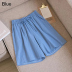 Summer Cotton Linen Loose Women's Shorts Casual Straight Short Pants Harajuku nowadaysfashion