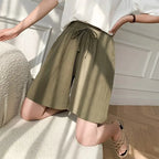 Summer Cotton Linen Loose Women's Shorts Casual Straight Short Pants Harajuku nowadaysfashion
