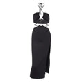 Summer Dress For Women Sexy Cutout Lace-up High Slit Maxi Long Dresses nowadaysfashion