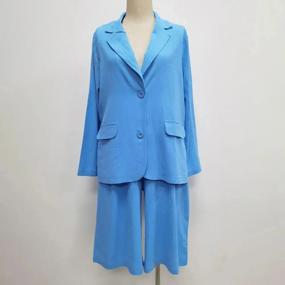 Summer Fashion Solid Color Two Piece Set - Blade & Thread