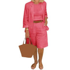 Summer Fashion Solid Color Two Piece Set nowadaysfashion