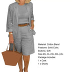 Summer Fashion Solid Color Two Piece Set nowadaysfashion