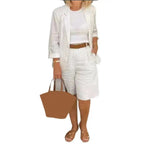 Summer Fashion Solid Color Two Piece Set nowadaysfashion