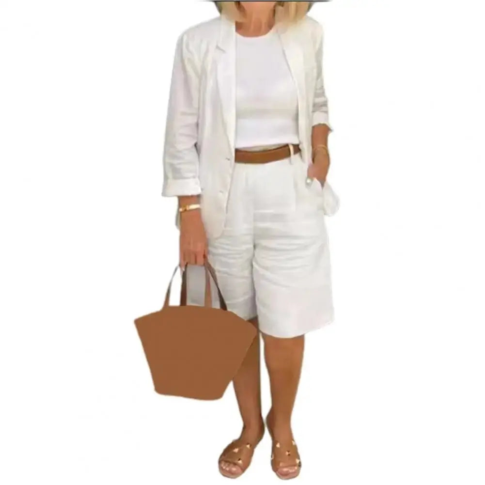 Summer Fashion Solid Color Two Piece Set nowadaysfashion