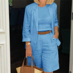 Summer Fashion Solid Color Two Piece Set nowadaysfashion