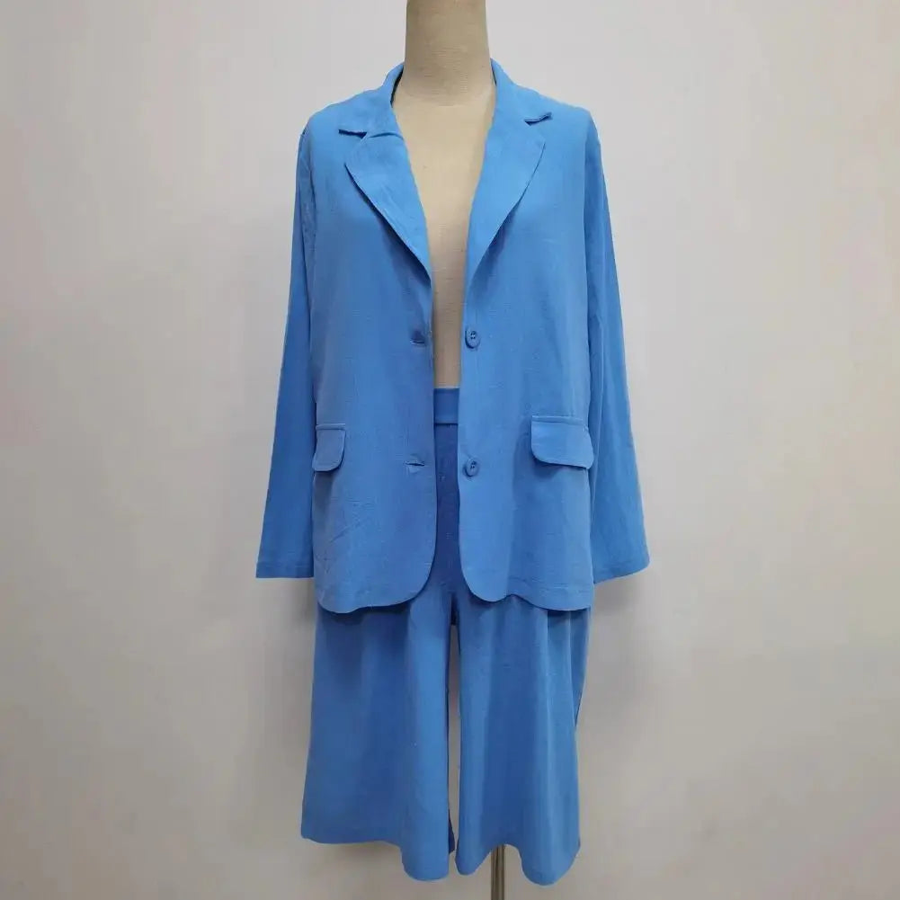 Summer Fashion Solid Color Two Piece Set - Blade & Thread
