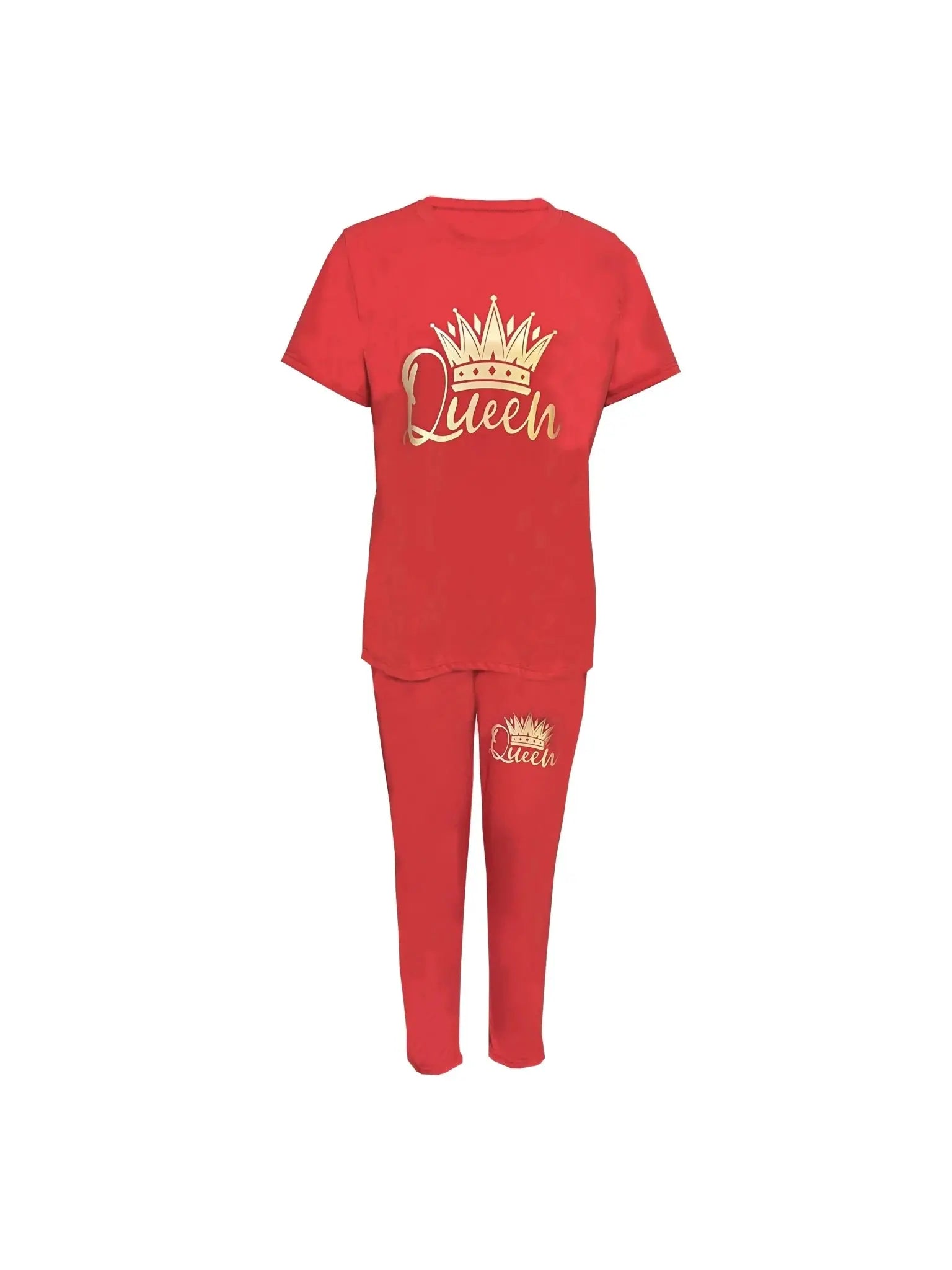 Summer Plus Size Women's Printed Comfortable Casual Set - Blade & Thread