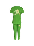 Summer Plus Size Women's Printed Comfortable Casual Set nowadaysfashion