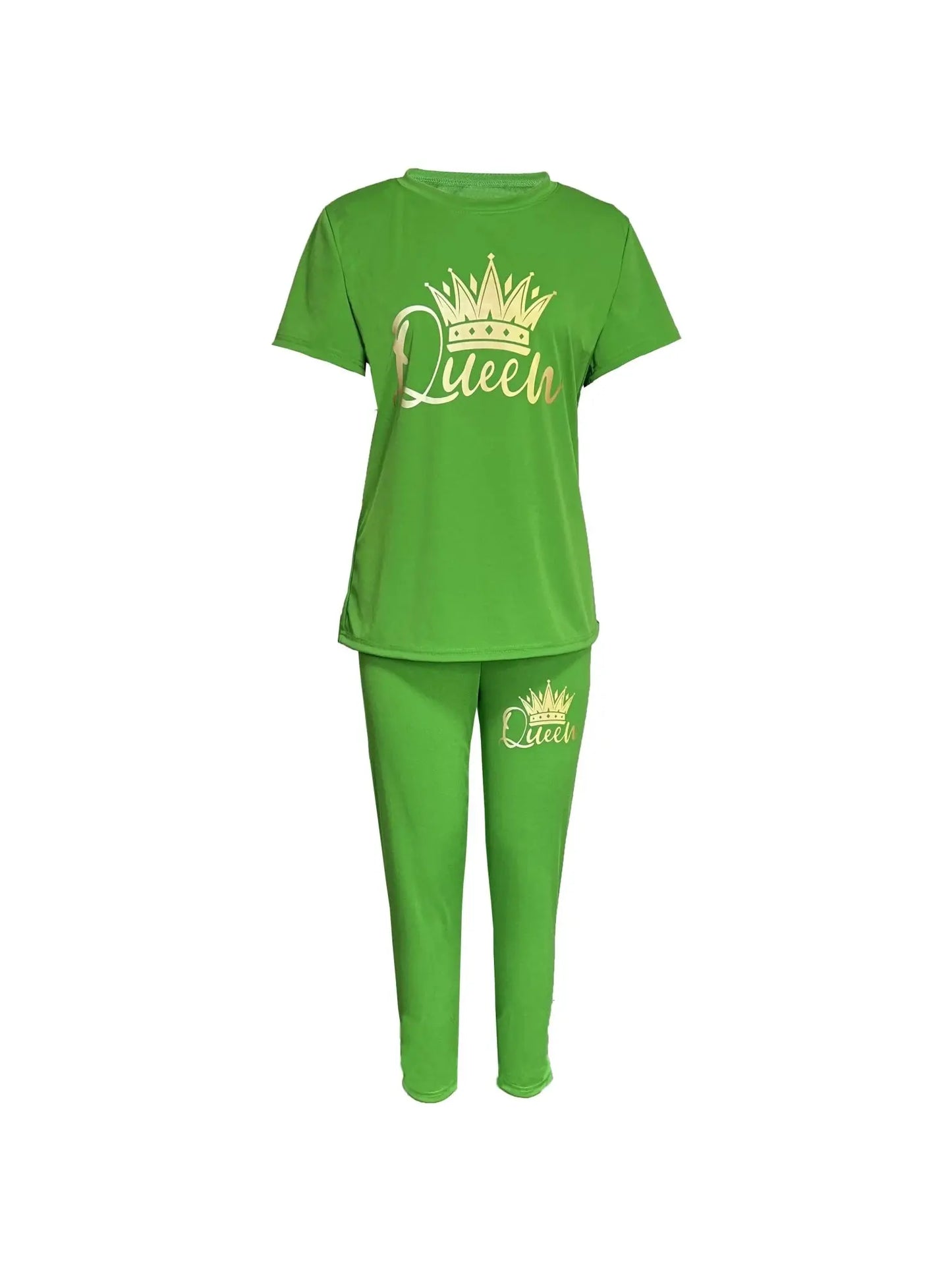 Summer Plus Size Women's Printed Comfortable Casual Set - Blade & Thread