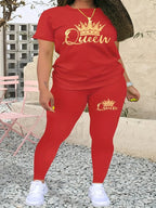 Summer Plus Size Women's Printed Comfortable Casual Set nowadaysfashion