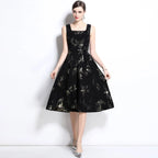 Summer sleeveless floral dress nowadaysfashion