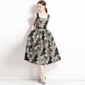 Summer sleeveless floral dress nowadaysfashion