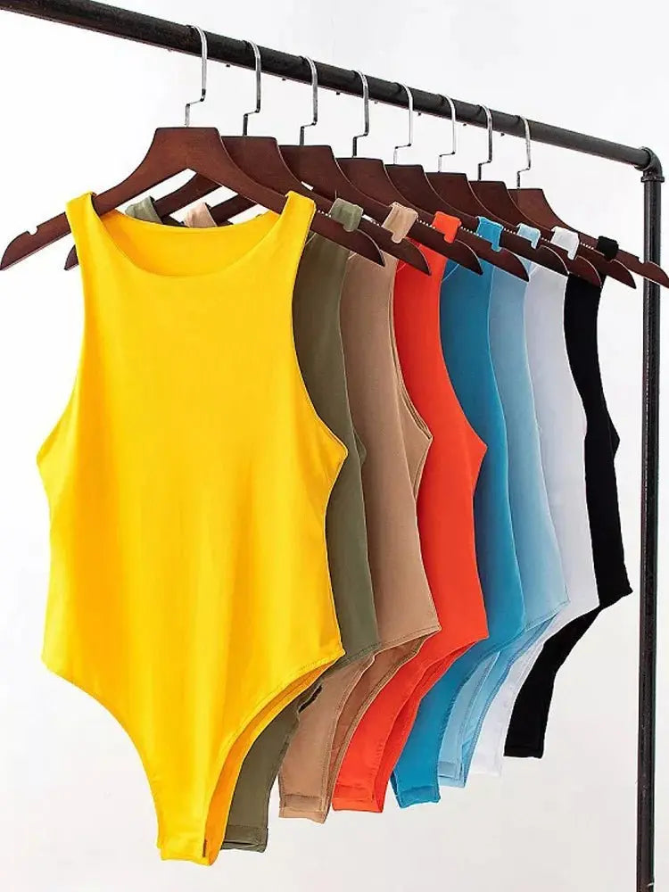 summer solid sexy bodycon women bodysuits nowadaysfashion