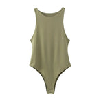 summer solid sexy bodycon women bodysuits nowadaysfashion