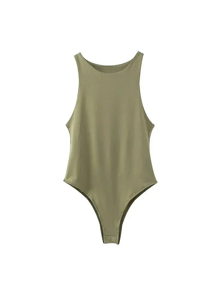 summer solid sexy bodycon women bodysuits - Blade & Thread
