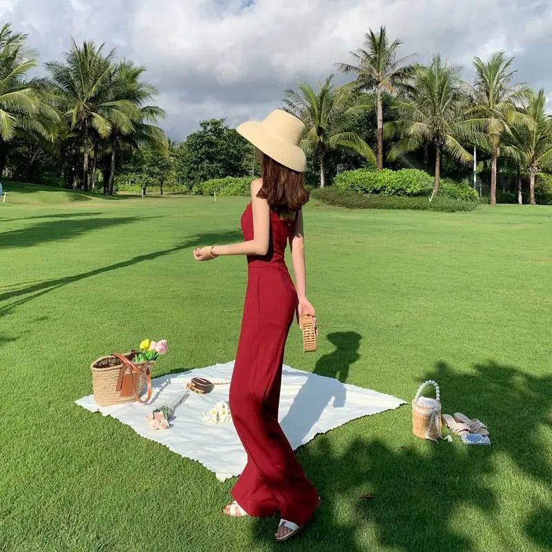 Summer Streetwear Jumpsuit Backless Fitness Beach Wear Party Sexy Rompers Overalls - Blade & Thread