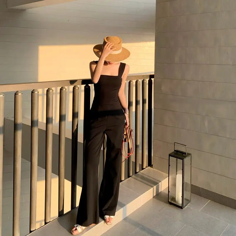 Summer Streetwear Jumpsuit Backless Fitness Beach Wear Party Sexy Rompers Overalls - Blade & Thread