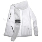 Summer Sun Protection Clothing Men's Casual Waterproof Quick-drying Bicycle Hooded Jacket Plus Size Hiking Thin Skin windbreaker Maxbarley To Tao Official Store
