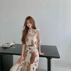 Summer Two-piece Women Printed Sleeveless Vest + Casual Mopping Trousers Female Sets nowadaysfashion