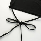 Summer Women Black Short T-Shirts Sexy Crop Tops Short Sleeve Bandage Tee Tops Female Shirts nowadaysfashion