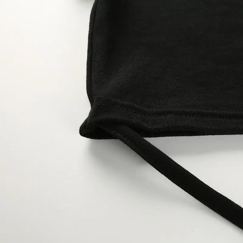 Summer Women Black Short T-Shirts Sexy Crop Tops Short Sleeve Bandage Tee Tops Female Shirts - Blade & Thread