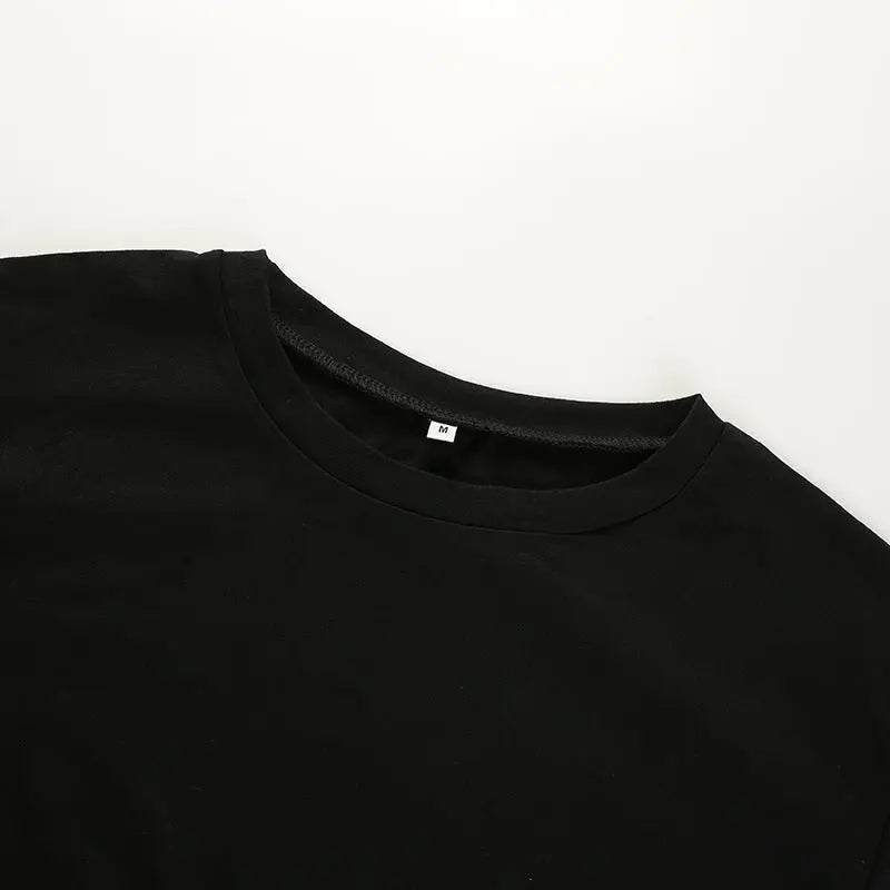 Summer Women Black Short T-Shirts Sexy Crop Tops Short Sleeve Bandage Tee Tops Female Shirts nowadaysfashion