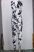 Summer Women Jumpsuit Romper Sexy Strap V Neck Sleeveless Floral Print Bodycon Overalls nowadaysfashion