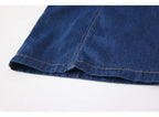 Summer Women Sexy Slip Denim Dress Strapless Lace-up High Waist Dress nowadaysfashion