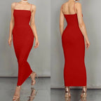 Summer Women's Dress Long Sling Dresses Club Sexy Suspender Dress nowadaysfashion