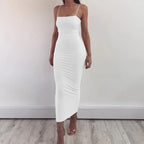 Summer Women's Dress Long Sling Dresses Club Sexy Suspender Dress nowadaysfashion