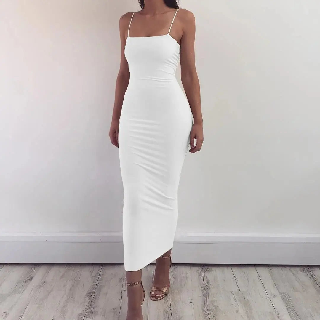 Summer Women's Dress Long Sling Dresses Club Sexy Suspender Dress - Blade & Thread