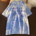 Summer women's short-sleeved Female t-shirt harajuku Streetwear Top tie-dye oversized Tshirts nowadaysfashion