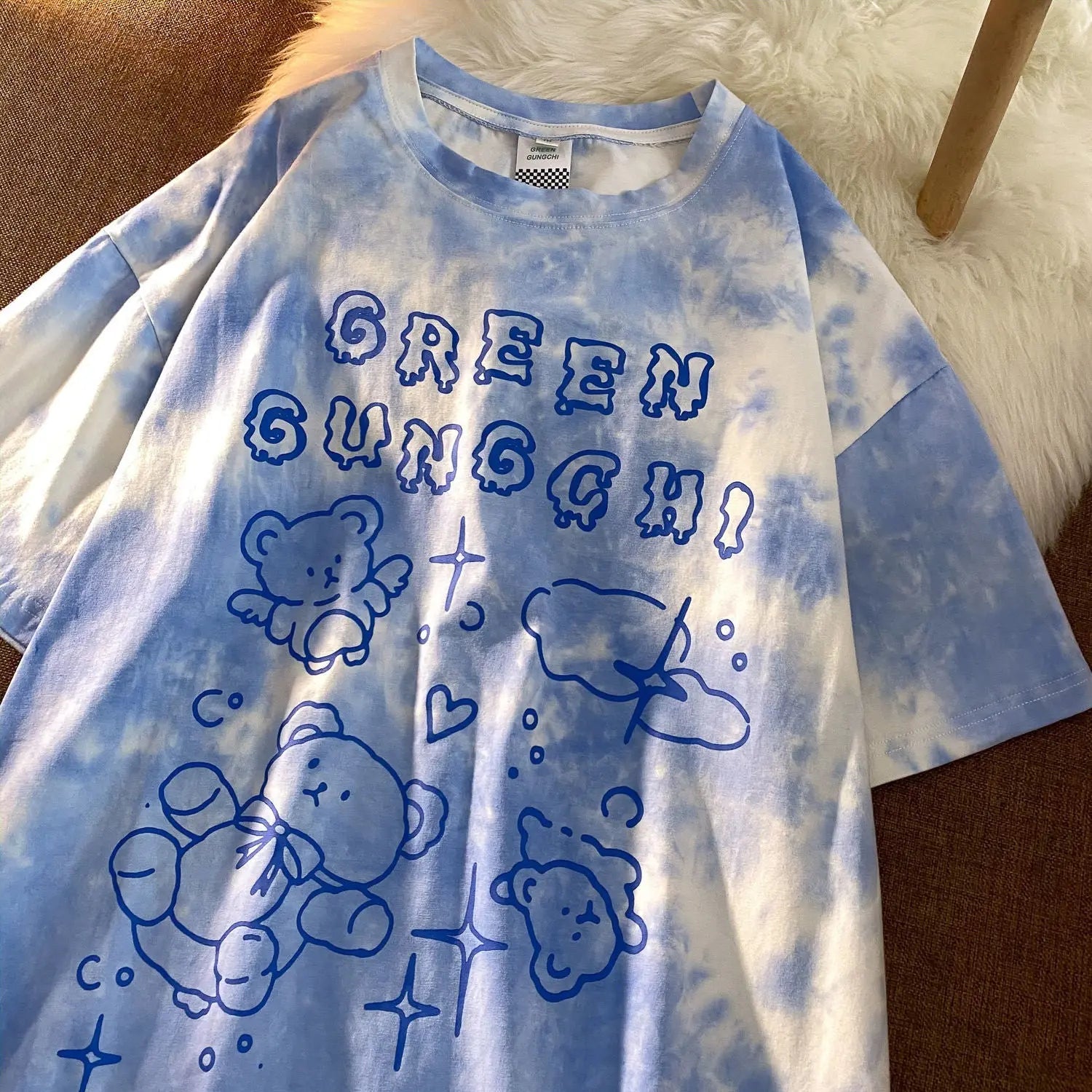 Summer women's short-sleeved Female t-shirt harajuku Streetwear Top tie-dye oversized Tshirts nowadaysfashion