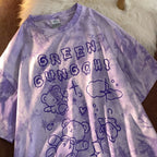 Summer women's short-sleeved Female t-shirt harajuku Streetwear Top tie-dye oversized Tshirts nowadaysfashion