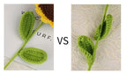 Sunflower hand-knitted flowers wool crocheted gift flower nowadaysfashion